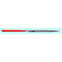 Надфиль Алмазный полукруглый L160х4 с  обрезиненной ручкой 