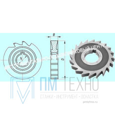 Фреза дисковая пазовая   62х 5х22 Р18, Z =14 затылованная