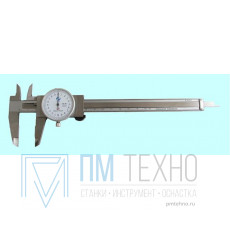 Штангенциркуль 0 - 300 ШЦК-I (0,02) стрелочный с глубиномером H-50мм (180-314S) нерж.сталь (брак упаковки)