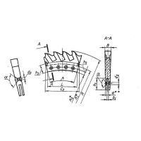 Сегмент для дисковой пилы по металлу d 710мм z=8, Р6М5