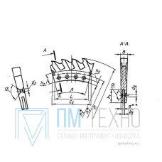 Сегмент для дисковой пилы по металлу d 510мм z=6 Р18