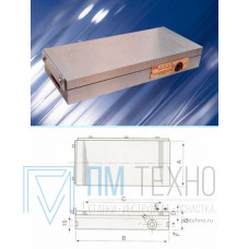 Плита магнитная плоская Х41  150х350 сила притяжения 90 N/см кв. 