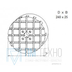 Плита Круглая d 240х 25 с Т-образными пазами 8мм (ДСПМ 1-03) (восстановленная)