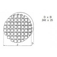 Плита Круглая d 240х 25 с Т-образными пазами 8мм (ДСПМ 1-04) (восстановленная)