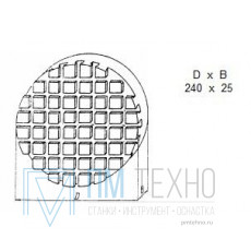 Плита Круглая d 240х 25 с Т-образными пазами 8мм (ДСПМ 1-04) (восстановленная)