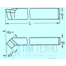 Резец Проходной отогнутый 32х20х170 Р9К5