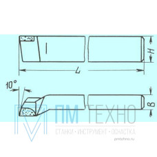 Резец Проходной упорный отогнутый 25х16х140 ВК8