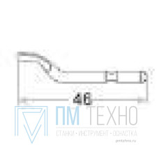 Лезвие крючкообразное Е150 Р6М5 хвостовик d3.2 