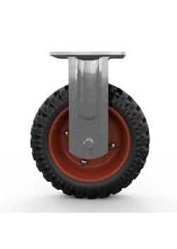 Колесо большегрузное неповоротное PF 160 150 мм резина с протектором (N)