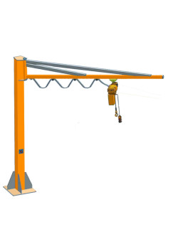 Кран консольный поворотный ручной TOR PSJ43025 250 кг, высота 4 м, стрела 3 м