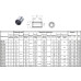 Подшипник линейный LM 12 UU, 12 х 21 х 30мм (закрытый тип) 