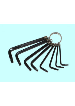 Набор ключей Шестигранных TORX из 8шт (T9,Т10,Т15,Т20,Т25,Т27,Т30,T40) на кольце СrV 