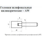 Головки шлифовальные цилиндрические AW(ГЦ)
