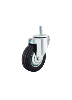 Колесо поворотное SCt 63 160 мм резина с болтом 
(F)