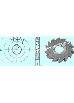 Фреза дисковая 3-х сторонняя 100х12х32, Z=20 Р18
