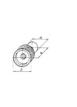 Гайка с накаткой D20x 22x d14 М6х1,0