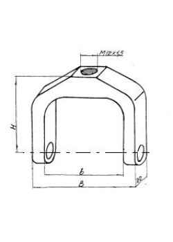 Хомутик 61х 90х 45 М12х1,5 (УЗСП-55)