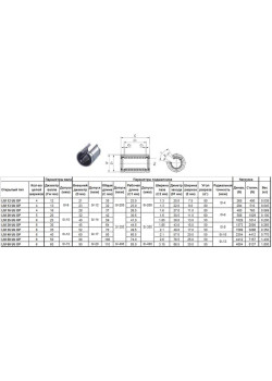 Подшипник линейный LM 25 UU OP, 25 х 40 х 59мм (открытый тип) 