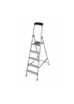 Стремянка Krause Safety 5 ступеней с большой полкой