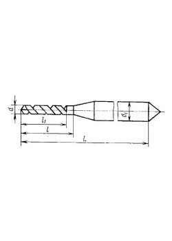 Сверло d 0,63 утолщенный ц/х Р6М5 левое