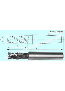 Фреза Концевая d45,0х100х200 к/х  Р6М5  Z=4 КМ4