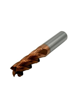 Фреза Концевая d14x 45х100 ц/х тв. сплав Z=4 цельная покрытие TiXCo