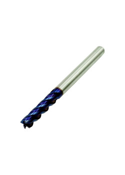 Фреза Концевая d 6,0х30х100 ц/х тв. сплав Z=4 цельная покрытие nACo-blue