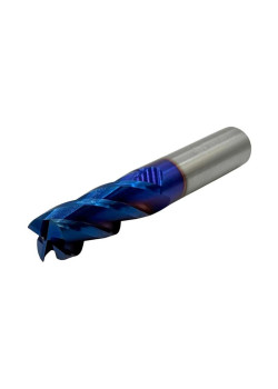 Фреза Концевая d16х45х100 ц/х тв. сплав Z=4 цельная покрытие nACo-blue