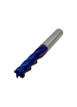 Фреза Концевая d12х45х100 ц/х тв. сплав Z=4 цельная покрытие nACo-blue