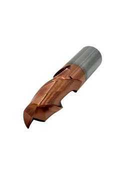 Фреза Концевая d20x 45х100 ц/х тв. сплав Z=2 цельная покрытие TiXCo