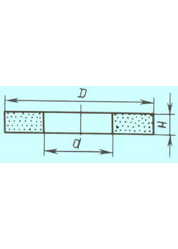 Круг ПП 400х 50х203 64С 25 СТ2  (GC F60 P) (ВАЗ)