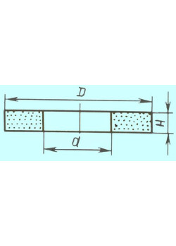 Круг ПП 150х10х32 14А 12Н(F100) ГС(М) полировальный (вулканитовый)