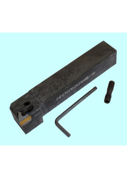 Проходной отогнутый 25х25х150(CTGPR 25 25 M16-H1) с 3-х гр. пласт ПВ1255 без отв.