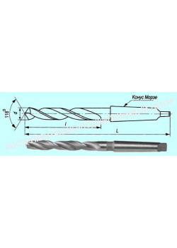 Сверло d 17,5  к/х Р18 