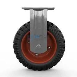 Колесо большегрузное неповоротное PF 160 150 мм резина с протектором (N)