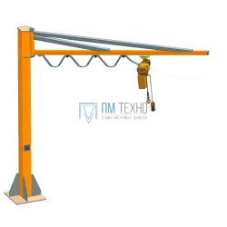 Кран консольный поворотный ручной TOR PSJ43025 250 кг, высота 4 м, стрела 3 м