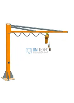 Кран консольный поворотный ручной TOR PSJ45025 250 кг, высота 4 м, стрела 5 м