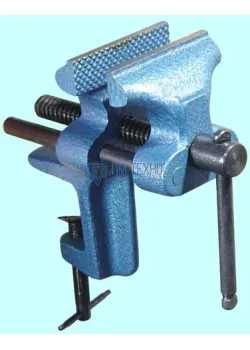 Тиски Слесарные   90 мм настольные без наковальни, крепление струбциной 