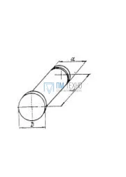 Ось D12 х d 8 х 25,0мм с буртиком (ДСП-99)