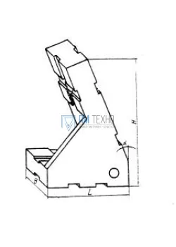 Опора угловая 45х30х65 25° левая, под паз 8мм (ДСПМ2-33) (восстановленная)
