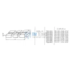 Подкладка угловая 90х60х10,80 0°30' для паза 12мм (7033-2508) ГОСТ15229-70 (восстановленная)