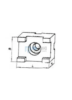 Опора Прямоугольная  45х 30х 18 направляющая под паз 12мм (восст.)