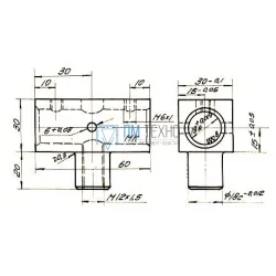 Втулка с цапфой  60х 30х 30 d 18мм (ДСП-110)