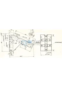 Опора Угловая 120х 90х 60 угол 25°00' под паз 12мм (ДСП-23Л) левая (восст.)