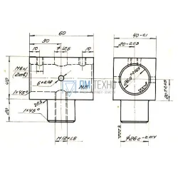 Втулка с цапфой  60х 40х 40 d 26мм (ДСП-110)