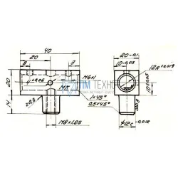 Втулка с цапфой  40х 20х 20 d 12мм (ДСП-110)