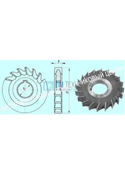Фреза дисковая 3-х сторонняя 125х10х32, Z=22 Р6М5