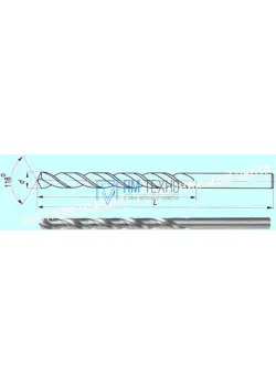 Сверло d  6,5  ц/х Р18 с вышлифованным профилем 