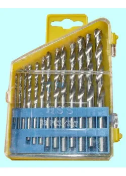 Набор сверл По металлу из 13 шт.(d1,5;2;2,5;3;3,2;3,5;4;4,5;4,8;5;5,5;6;6,5мм) Р6М5 в метал.футляре