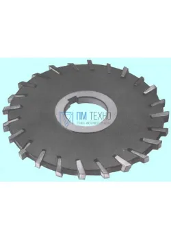 Фреза дисковая 3-х сторонняя 100х28х27, Z=10 Р6М5 со вставными рифл. ножами, с разнонапрвленными зубьями